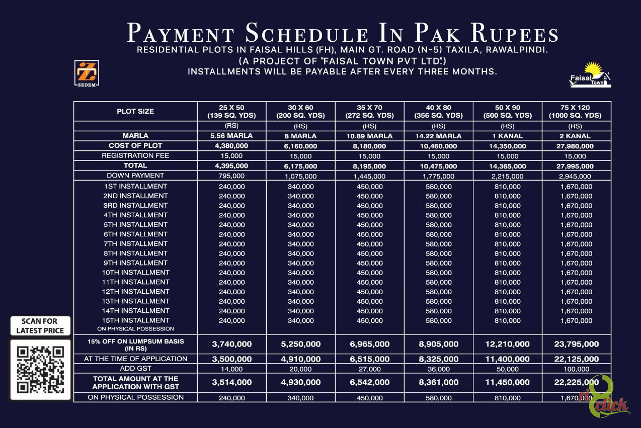 Faisal Hills Executive Block 30*60 Plot